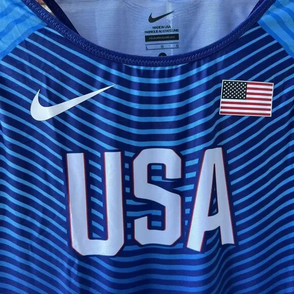 Nike Pro Elite Team Issue USA Olympics Speedsuit Track (898166-xxx) Womens Large - Picture 4 of 7